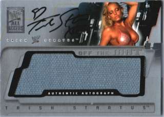 WWE Trish Stratus 2002 Fleer All Access Off The Mat Autograph Relic 