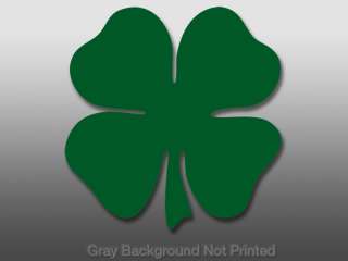 Shamrock Shaped Sticker   irish ireland clover decal 4  
