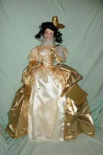 Franklin Mint Princess Marigold Midas Touch Porcelain Doll Golden 