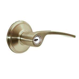 Schlage Satin Nickel Merano Keyed Entry Lever FA51 MER 619 at The Home 