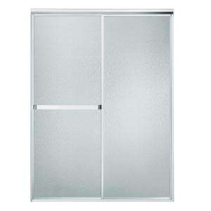   In. Framed Bypass Shower Door in Silver 660B 52S 