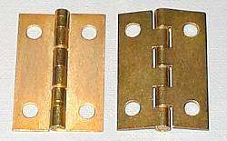 100 1 x 1 1/2 inch Brass Plated Butt Hinge /supply  