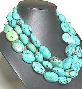 13x18MM Turkey Turquoise Beads Necklace 50  