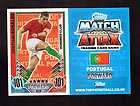 MATCH ATTAX ENGLAND EURO 2012 FOILED HUNDRED CLUB RONALDO CARD