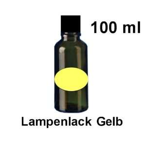 Tauchlack, Lampenlack, Glühlampenlack 100 ml Gelb  Auto