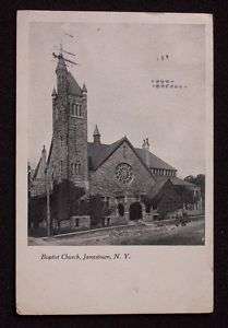 1906 Early Baptist Church Jamestown NY Chautauqua Co PC  