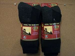 mens cotton thick cushioned steel toe work sock gift idea for him anti 
