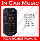 Kenwood KDC BT61U CD Player Remote Control KCA RC405