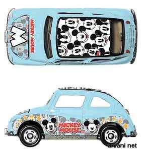 Tomica Disney Collection D 17 Subaru 360 Mickey Mouse R  