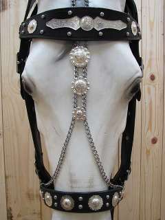 WESTERN HORSE HAND MADE PARADE SHOW LEATHER BRIDLE HEADSTALL REINS 
