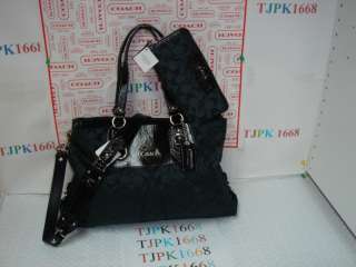   Signature Sateen Carryall Handbag + Zip Around Wallet F15510 + F45303