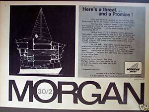 1972 Morgan M 30/2 sailboat Yacht Boat vintage ad  