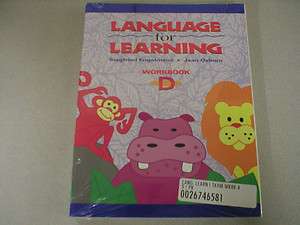 SRA Language for Learning Workbook D pack of five Engelmann 0026746581 