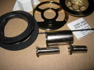 NEW MOUNTIAN TRIMM PVD CABLE BATH OVERFLOW WASTE BRASS  