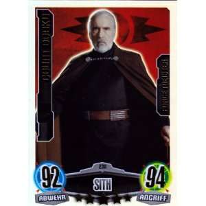 STAR WARS FORCE ATTAX Serie 3   Force Meister   Count Dooku   Nr. 238 