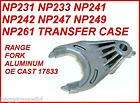 np261 np249 np247 transfer case aluminum range fork new fits jeep 