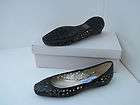 New Authentic Jimmy Choo Wigmore Black Patent Leather Scrunchy Ballet 