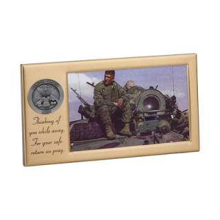 Metal US Army Soldier 4x6 Picture Frame Medal Plaque  