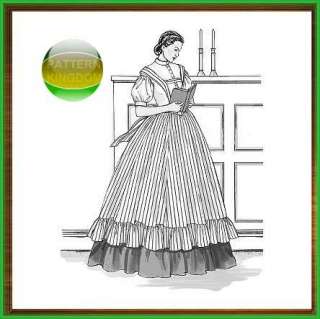 19th Century Ladies Pioneer Dress Patterns 8 14  