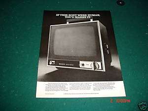 1970 Sony Solid State Television Marry the TV Ad Cute  