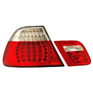 Anzo USA 321185 BMW LED Red/Clear Tail Light Assembly; 4 pc   (Sold in 