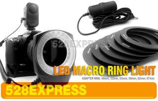   Macro Ring Flash LED Light for 52MM/58MM/55MM/​62MM/67M