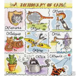 Bothy Threads A DICTIONARY OF CATS Cross Stitch Kit  
