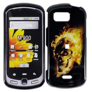  Fire Skull Hard Case Cover for Samsung Moment M900 Cell 
