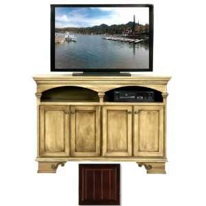   58 Entertainment Console with 4 Doors  Caribbean Rum
