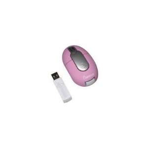  Impecca WM700PS Wireless Optical Mouse, Pink with Silver 