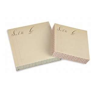 Gerson 91230 Stack Of 2 Vintage Inspired Note Pads With Ribbon  Case 