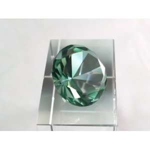    40mm Emerald Crystal Diamond Jewel Paperweight