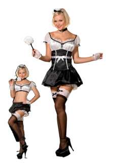 Womans 5 Star Service Costume  Sexy French Maid Halloween Costumes