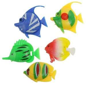   Pcs Colorful Plastic Tropical Fish for Aquarium Decor
