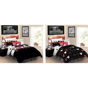   Mickey Mouse Reversible Twin Bedding Comforter Sheet Set Bed in a Bag