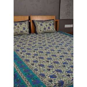  Bedspread Indian Hand Block Printed Cotton Home Furnishing Bedspread 