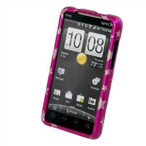  Black Star Rubber Rubberized Hard Case Cover Skin For HTC 