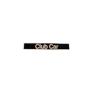  Club Car PRECEDENT Golf Cart Name Plate Emblem Black 