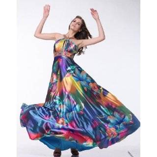   3059 PRINTED SATIN PLEATED COCKTAIL BUBBLE SHORT BALL GOWN Clothing