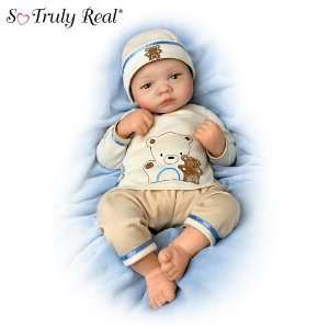 Linda Webb Bearly Asleep 19 Inch Realistic Lifelike Baby Boy Doll by 