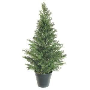  Pack of 2 Potted Artificial Cedar Pine Trees 30