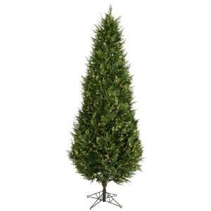 Clear Pre Lit Cedar Fir Christmas Tree 