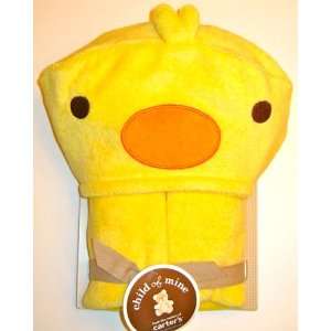  Carters Child of Mine Soft & Cozy Ducky Hooded Bath Towel Baby