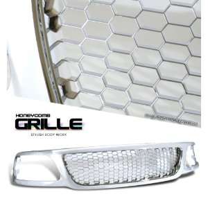   F150 Sport Grill   Chrome Painted Honeycomb 1 piece Style Automotive