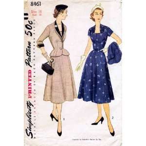  Simplicity 8461 Vintage Sewing Pattern Womens Dress 