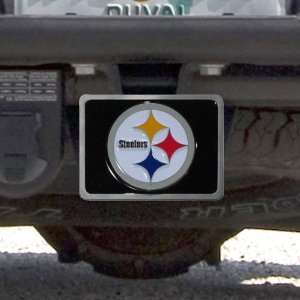  Pittsburgh Steelers Black W/Team Logo Hitch Cover Sports 