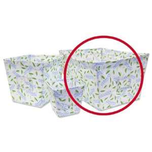  Large Fabric Storage Bin  Caterpillar Percale Covered Wire 