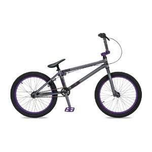 Dk Cygnus Bmx Bike With Purple Rims (Grey, 20 Inch)  