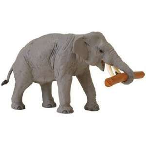  Wild Safari Asian Elephant with Log Toys & Games