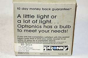 Optronics #BB 2010 12 Volt Sealed Beam Bulb 200/100,000 CandlePower 